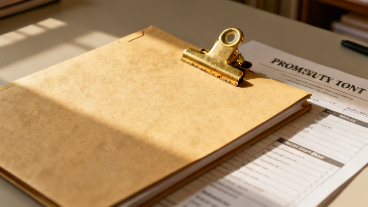 promissory note close-up, unlabeled
