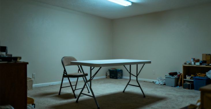 Title Commitment Schedule B scene at a hallway console