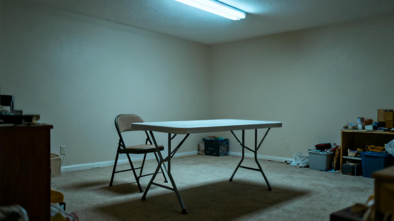 Title Commitment Schedule B scene at a hallway console