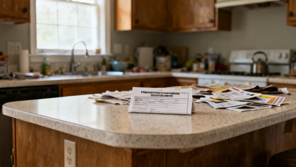 Household folding card table with flood determination form flood