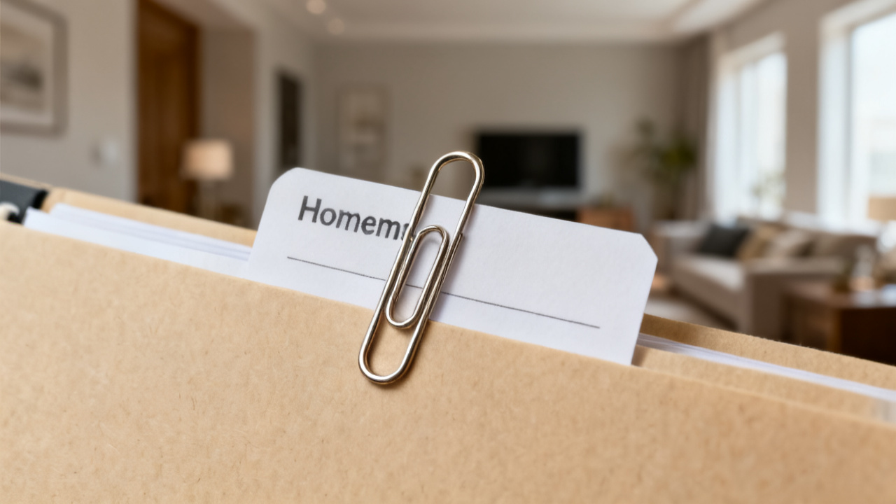 homeowners binder at closing folder beside a manila folder