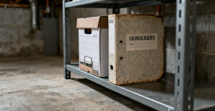 folding card table setup for Homeowners Binder at Closing