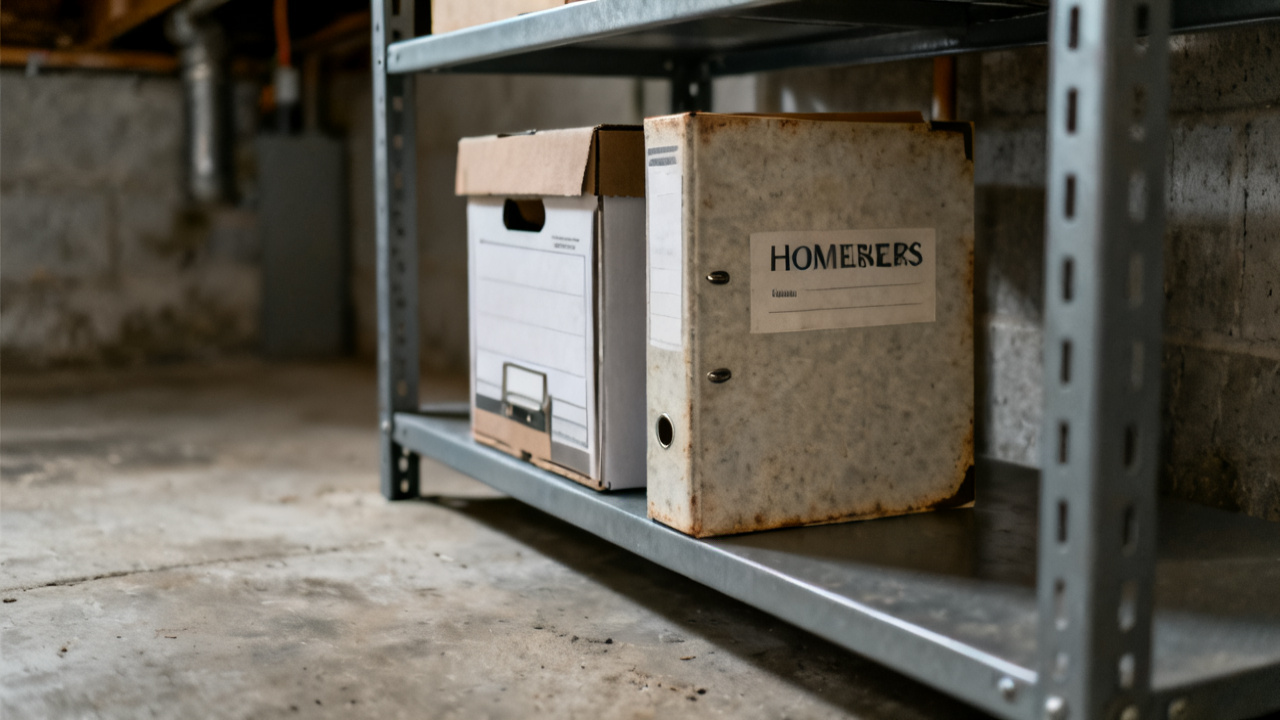folding card table setup for Homeowners Binder at Closing