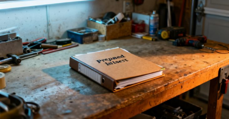 Prepaid Interest scene at a garage workbench