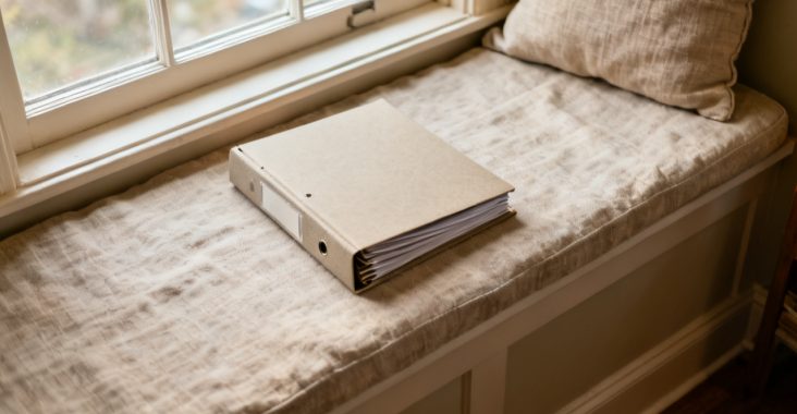 inspection credit repair seller folder waiting on a patio table