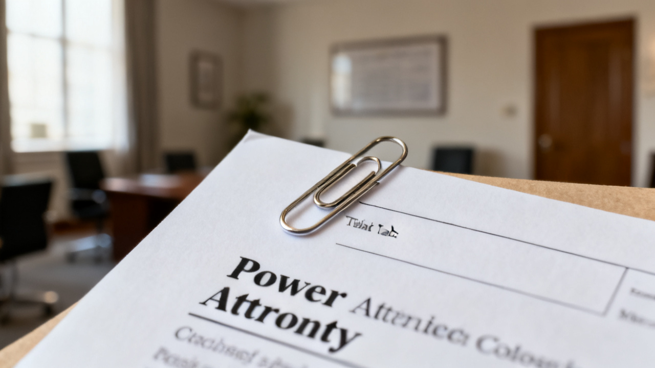 manila folder with power attorney packet closing