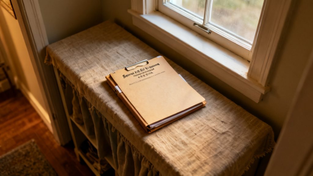covered porch ledge setup for Servicing Transfer Notice First