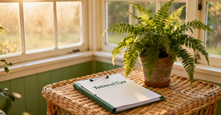tolerance cure folder on a kitchen island