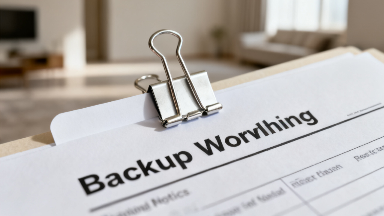 unlabeled tab with backup withholding notice regular folder