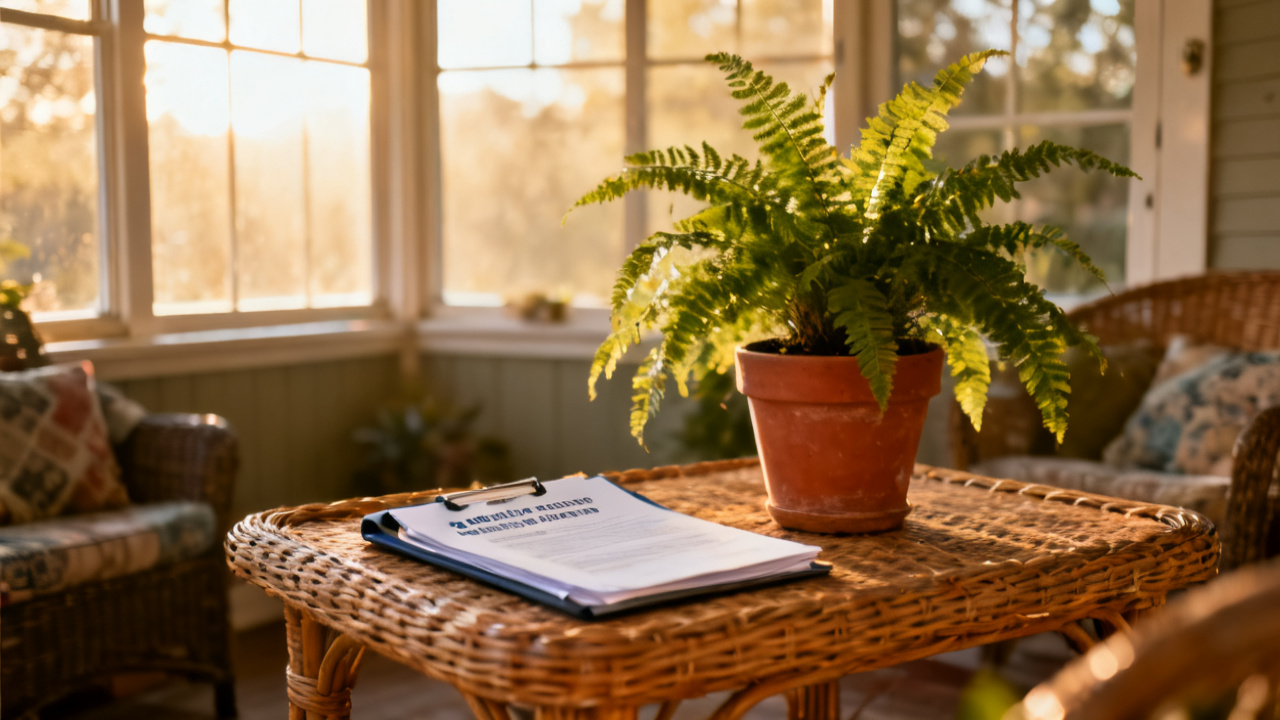 Dependent Care Benefits in scene at a window seat