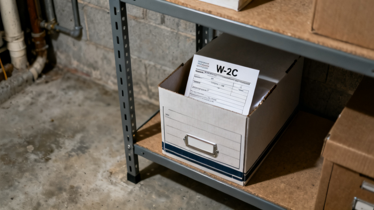 Quiet office nook for form w-2c