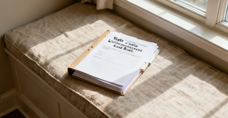 Quiet laundry counter for state unemployment wage base folder