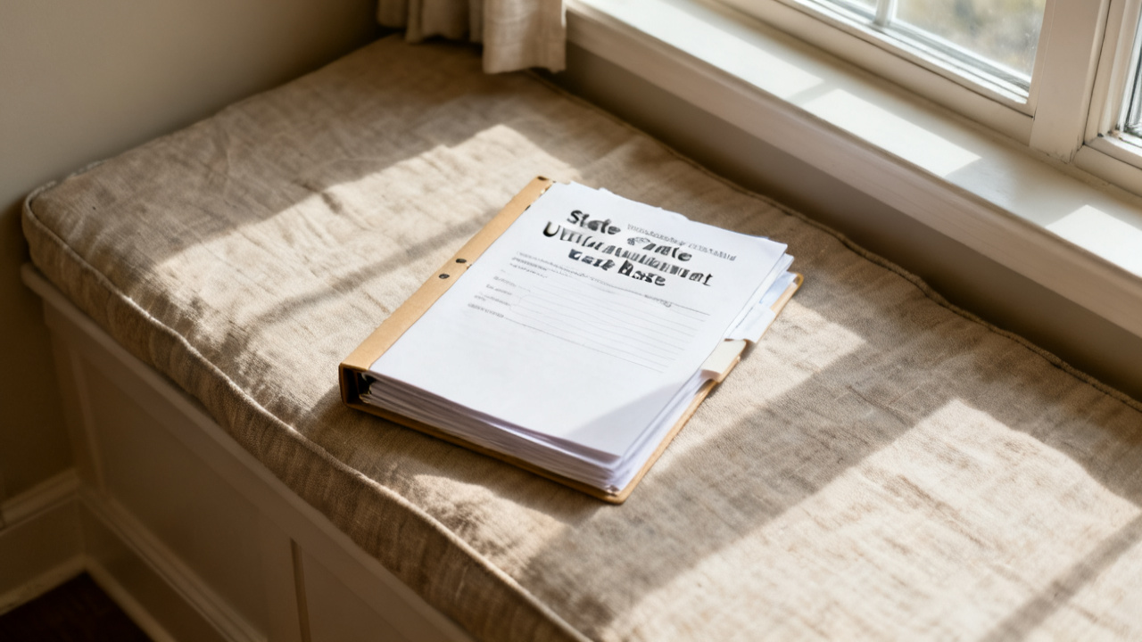 Quiet laundry counter for state unemployment wage base folder