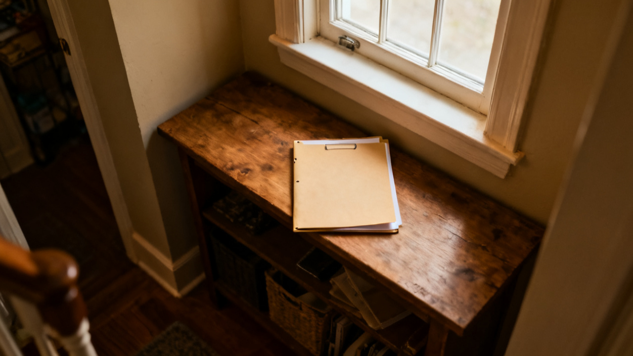 third-party sick pay folder waiting on a window seat