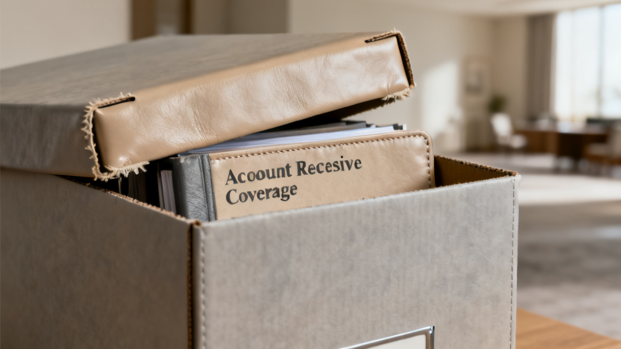 Still-life crop: accounts receivable coverage folder