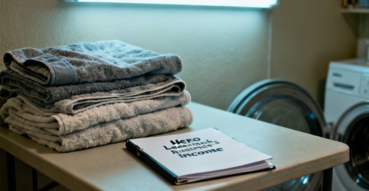 Leasehold Interest Business Income scene at a library carrel