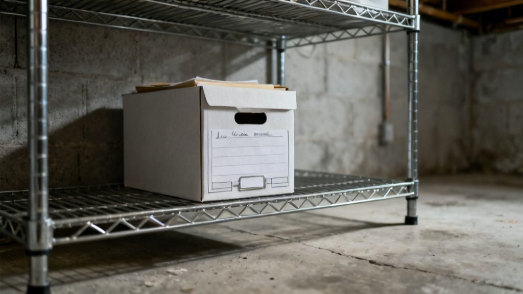 Household fridge-side tray with loss rents business income folder