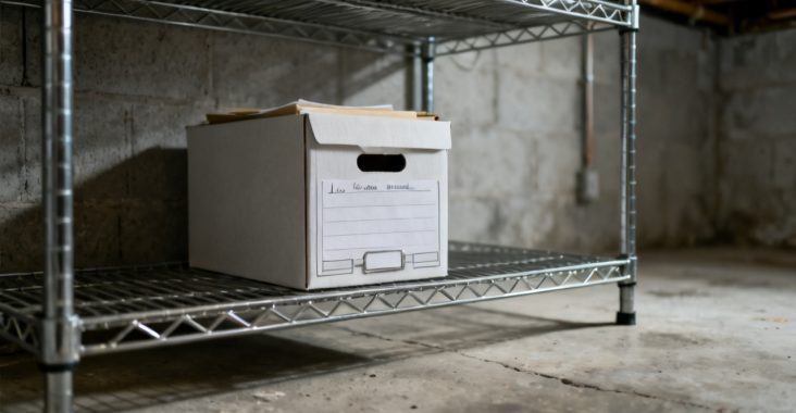 Household fridge-side tray with loss rents business income folder
