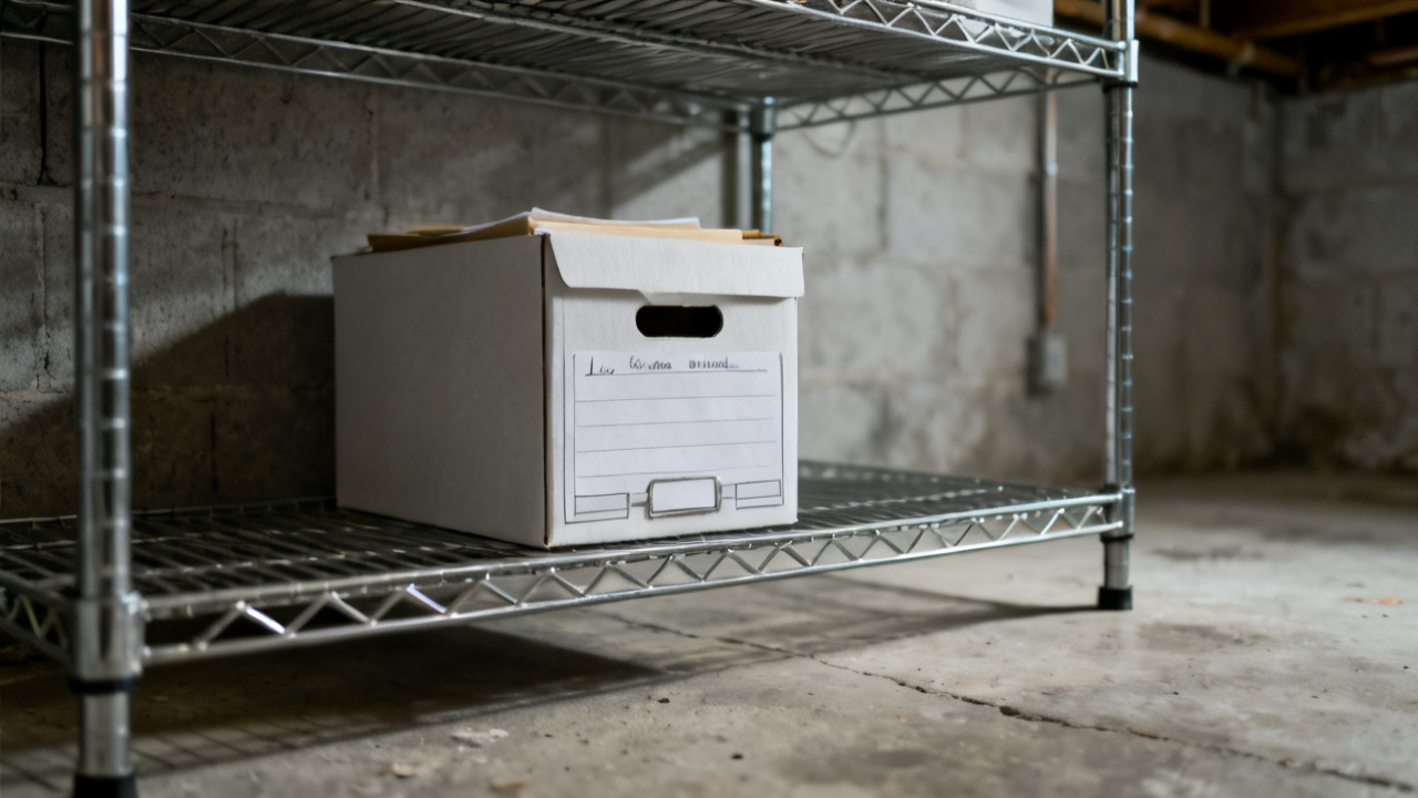 Household fridge-side tray with loss rents business income folder