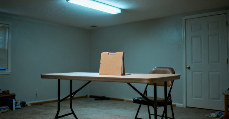 peak season endorsement base folder on a mudroom bench