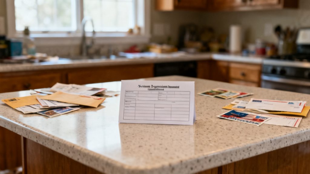 reporting form inventory one-time waiting on a mudroom bench