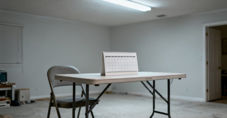 Quiet library carrel for fine arts schedule business