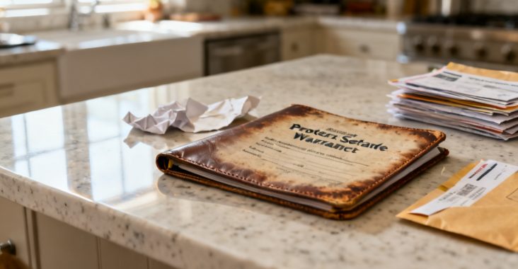 protective safeguards warranty folder on a library carrel